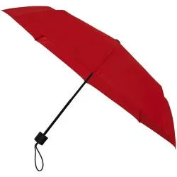 Parapluie pliant Falconetti poignée droite - manuel - rouge