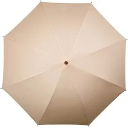 Parapluie Falcone beige automatique manche bois