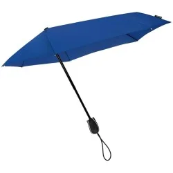 Parapluie pliant tempête Stormini aérodynamique bleu