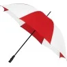 Grand parapluie de golf manuel bicolore résistant au vent