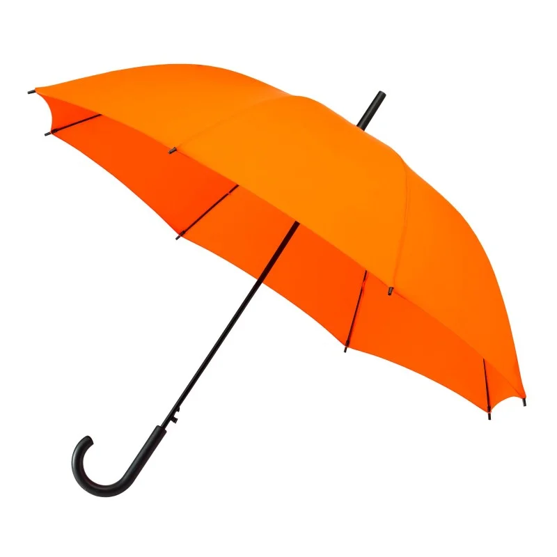 Parapluie Falconetti orange automatique poignée canne