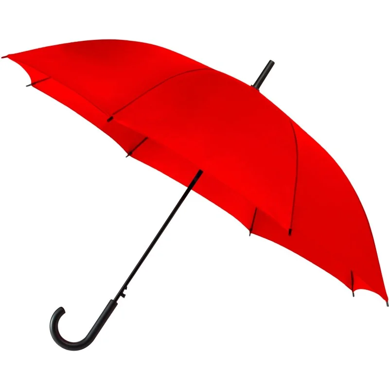 Parapluie Falconetti rouge automatique poignée canne