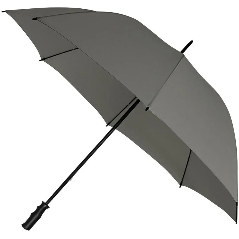 Parapluie de golf gris foncé manuel résistant au vent