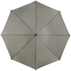 Parapluie de golf gris clair manuel résistant au vent