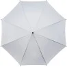 Parapluie Dame blanc automatique poignée canne recourbée
