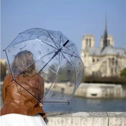 Parapluie transparent Bonjour Paris
