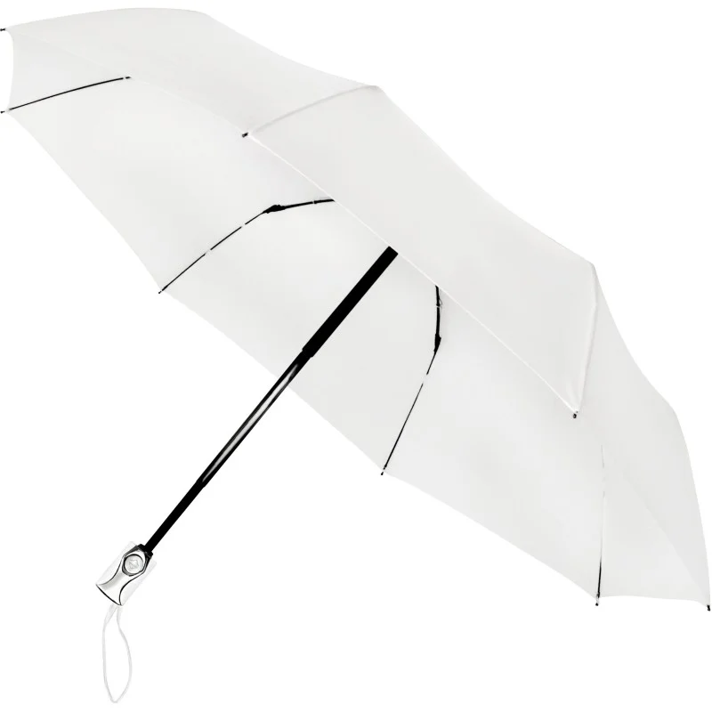 Parapluie pliant miniMAX droit ouverture / fermeture automatique - blanc