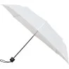 Parapluie pliant blanc Falconetti manuel - poignée droite noire