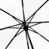 Parapluie pliant blanc Falconetti manuel - poignée droite noire