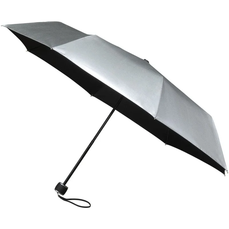 Parapluie pliant miniMAX droit ouverture manuelle - gris