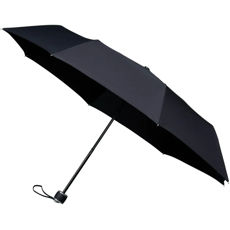 Parapluie pliant miniMAX droit ouverture manuelle - noir