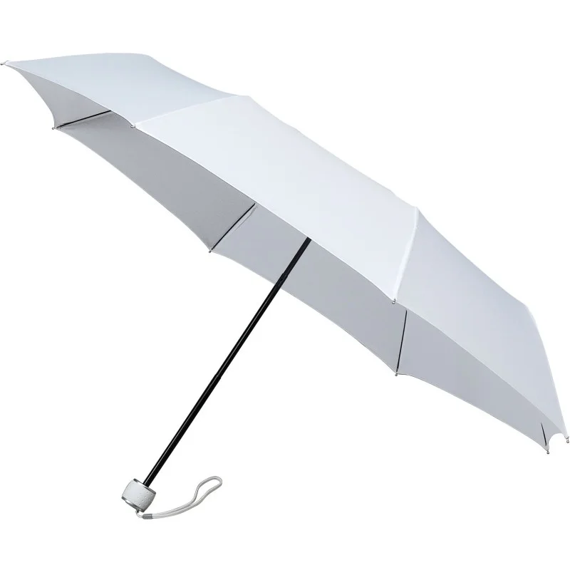 Parapluie pliant miniMAX droit ouverture manuelle - blanc