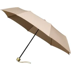 Parapluie pliant miniMAX droit ouverture manuelle - beige