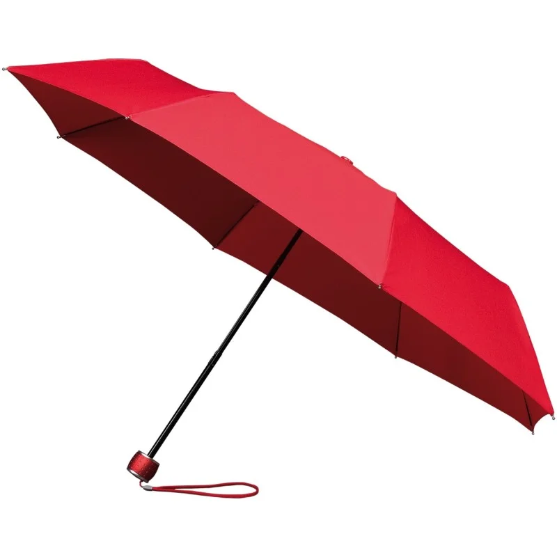 Parapluie pliant miniMAX droit ouverture manuelle - rouge