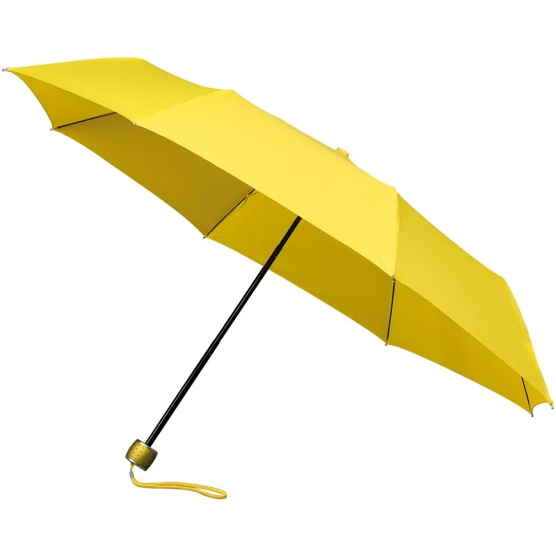 Parapluie pliant miniMAX droit ouverture manuelle - jaune