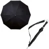 Parapluie droit à bandoulière Falcone ouverture manuelle - noir