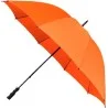 Grand parapluie de golf manuel Falcone manche fibre de verre poignée caoutchouc noir - orange