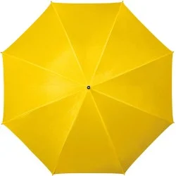 Parapluie Falconetti jaune automatique manche en bois