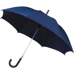 Parapluie Dame bleu foncé automatique poignée recourbée