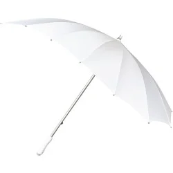Parapluie forme de coeur blanc