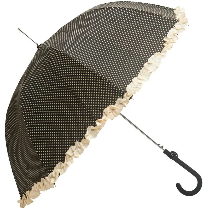 Parapluie long noir et blanc