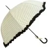 Parapluie long blanc et noir
