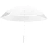 Grand parapluie golf transparent blanc