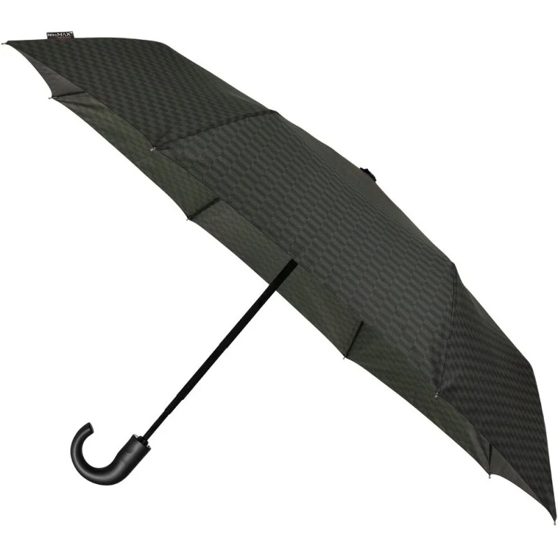 Parapluie pliant miniMax recourbé noir dessins automatique résistant au vent
