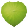 Parapluie forme de coeur vert