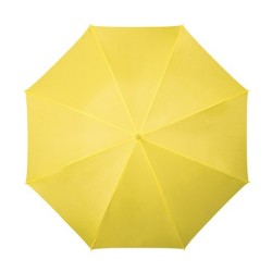 Parapluie Dame jaune automatique poignée recourbée