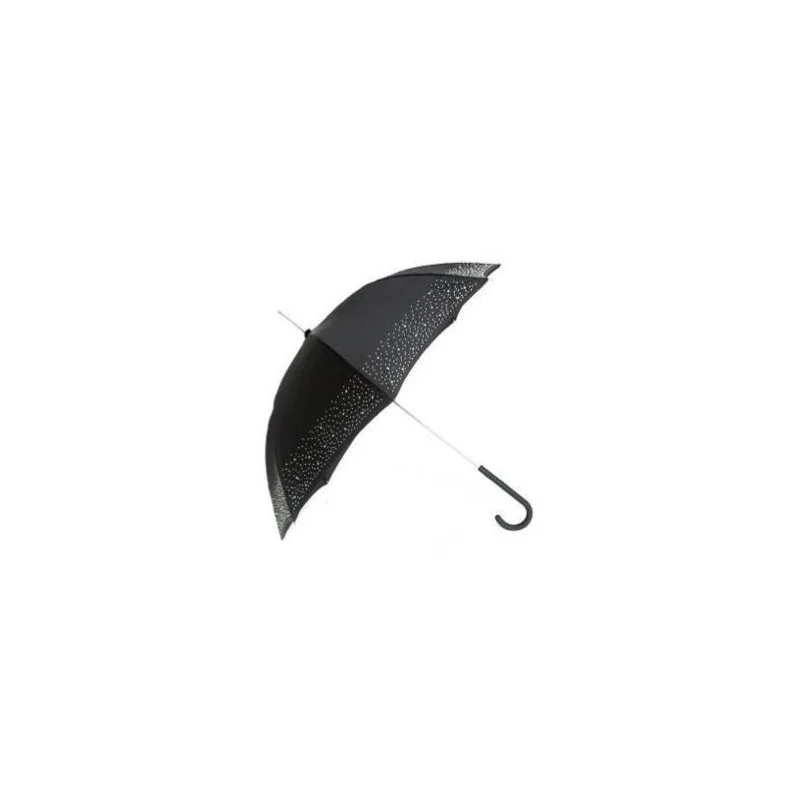 Parapluie noire avec petits diamants