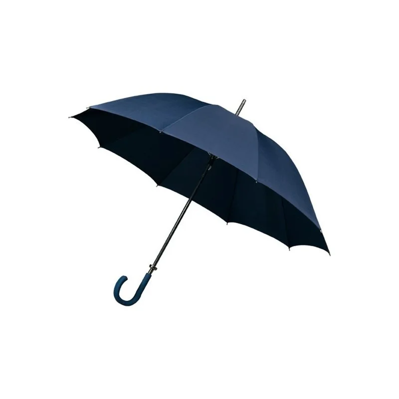 Parapluie manuel bleu foncé Falcone - poignée caoutchouc