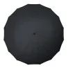 Parapluie manuel noir Falcone - poignée et manche en bois