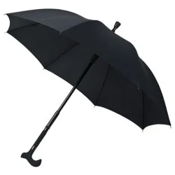 Parapluie noir canne de...