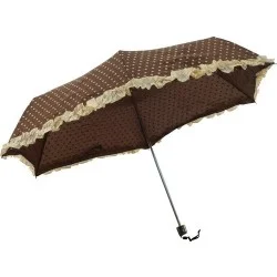 Parapluie pliant marron