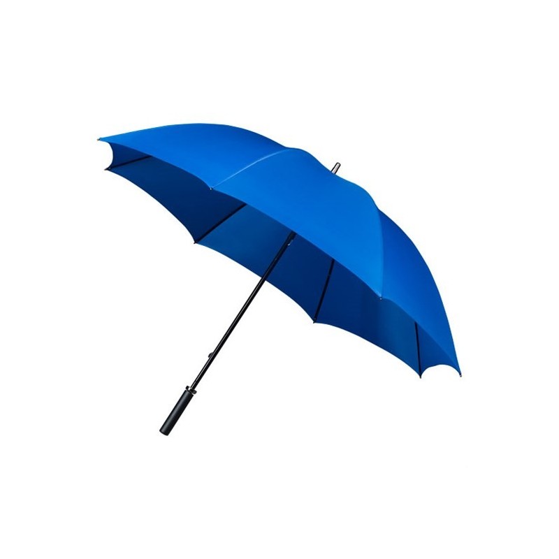 Grand parapluie de golf manuel manche métal poignée caoutchouc noir - bleu réf 8057