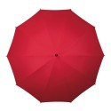 Grand parapluie de golf manuel Falcone manche fibre de verre poignée caoutchouc noir - rouge