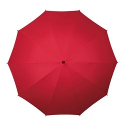 Grand parapluie de golf manuel Falcone manche fibre de verre poignée caoutchouc noir - rouge
