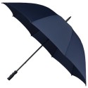 Grand parapluie de golf manuel Falcone manche fibre de verre poignée caoutchouc noir - bleu foncé