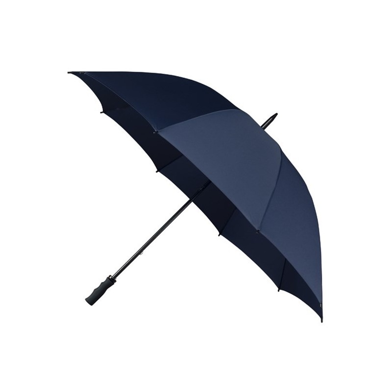 Grand parapluie de golf manuel Falcone manche fibre de verre poignée caoutchouc noir - bleu foncé