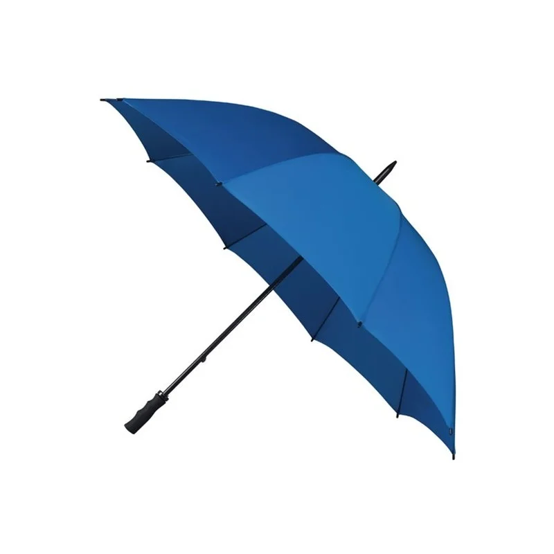 Grand parapluie de golf manuel Falcone manche fibre de verre poignée caoutchouc noir - bleu