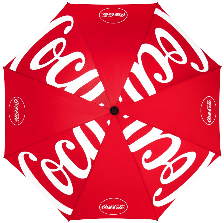 Parapluie publicitaire - Coca Cola