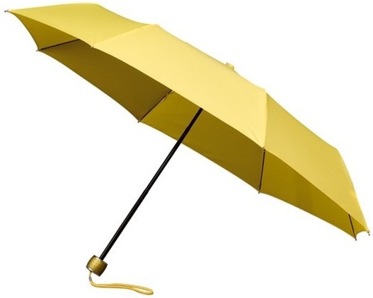 Parapluie pliant jaune